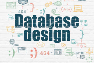 design your database model and making the sql script