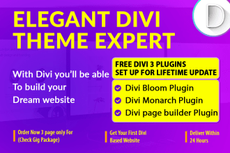 do divi website design with divi theme or builder