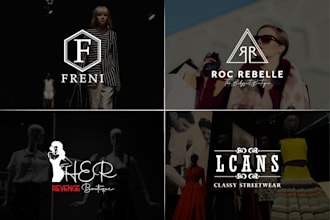 do elegant, streetwear, fashion and luxury logo design
