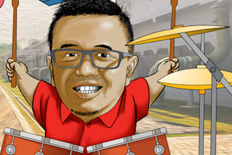 draw potrait cartoon or caricature you want
