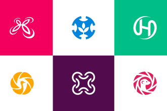 do an abstract minimalist drone logo design