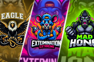 make a highly stunning logo, mascot in cartoon style design