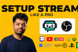 work on obs stream setup for twitch, youtube and kick