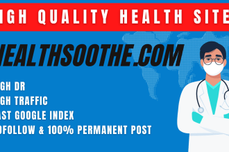 do guest post on high traffic health site with dofollow link