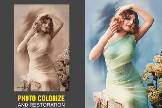 colorize and restore damaged photos, wedding photo