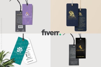 design clothing hang tag and label design within 4 hours