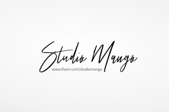 design beautiful signature and script logo