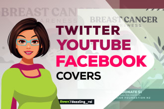 design facebook, twitter, youtube covers and headers