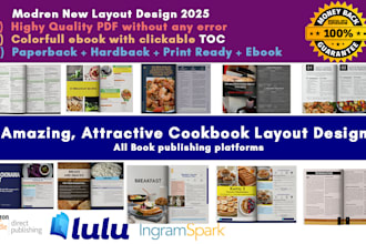 design and format cookbook and recipes book 4 you