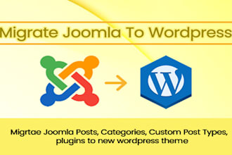 migrate your joomla site to wordpress