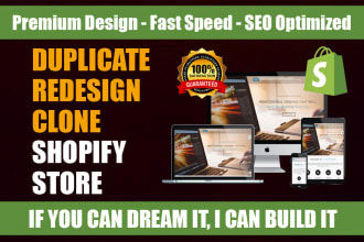 clone or duplicate your shopify website with stunning design