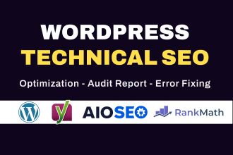 do wordpress technical SEO optimization and audit report