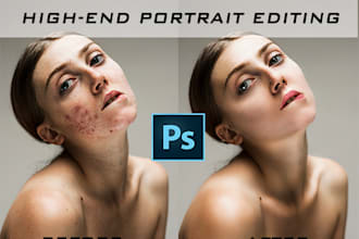 do portrait, headshot retouching, high end photo editing