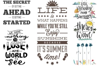 do custom typography bulk t shirt designs