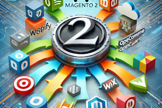 migrate shopify, woocommerce, to magento 2 website data