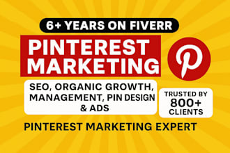 do pinterest marketing, SEO, pin and board setup for growth