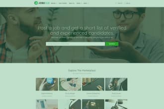 custom design develop job board website