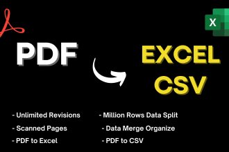 convert scan pages into excel word, convert big pdf into excel, split big files