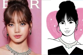 create a unique outline style portrait from your photo