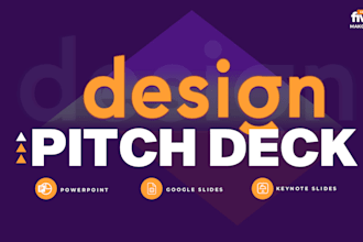 design an investor pitch deck