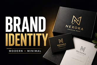 design modern brand identity for startups and ecommerce brands
