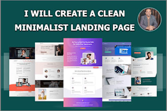 create a clean minimalist single page website