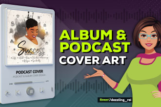 design professional podcast cover art