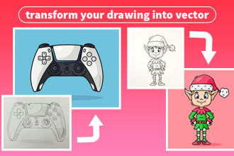 transform your drawing into vector art or cartoon