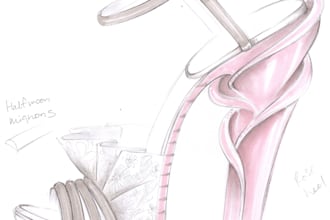 draw stylised footwear illustrations