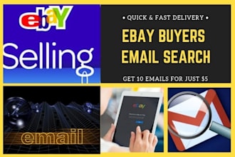 manually research and collect USA buyers emails and contact