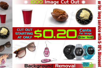 cut out 1000 images background