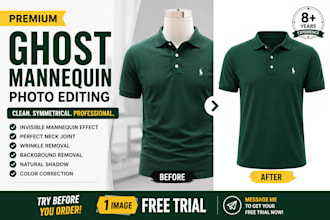 create premium ghost mannequin and invisible mannequin images for apparel brands