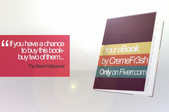 create and render this impressive high quality eBook promotion video
