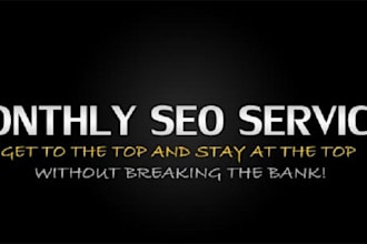 monthly based SEO for you