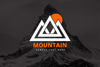 do mountain logo design