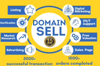 help you to sell domain name with listing and sales page