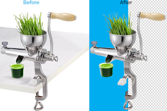 cut out background and resize for ecommerce website