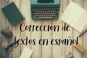 edit and proofread your spanish texts