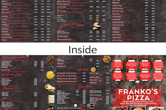 make food menu and restaurant menu