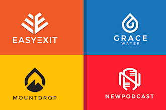 do modern minimalist and trendy logo design