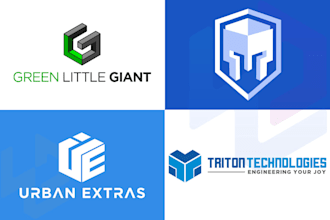 create a modern technology, startup, apps, and security logo