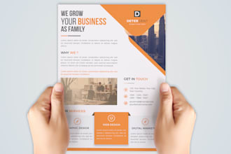 create promotional flyer poster leaflet for you