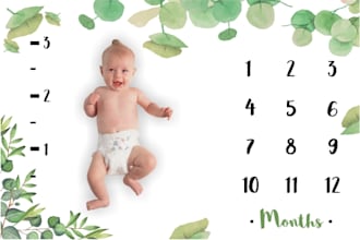 make outstanding baby milestone blanket design