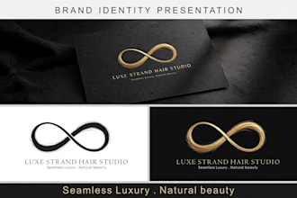 design a professional hair extension logo