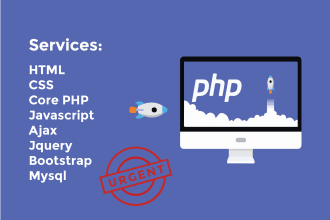 create dynamic php,javascript,ajax, mysql,wordpress website