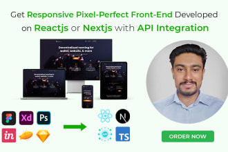 do responsive figma to react, nextjs, zeplin, xd, psd, tailwind css, typescript