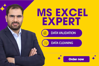do quick excel data cleaning and data validation