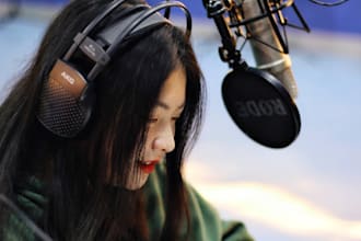 record broadcast quality female mandarin chinese voice over