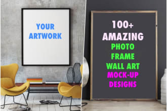 create amazing photo frame mockup in 100 different styles