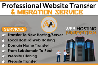 do website web hosting domain migration professionally